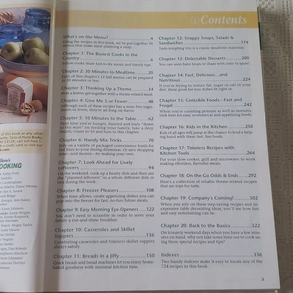 Taste of Home's 2001 Quick Cooking Annual Recipes Cookbook